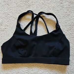 Black Strappy Sports Bralette - Women Intimates & Sleepwear